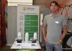 Boris Berkhout van Tradecorp dat met biostimulanten de stresstolerantie van gewassen probeert te vergroten.